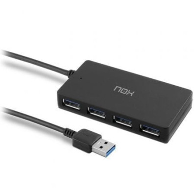 Hub USB 3.0 Nox One - Marca NOX - Periférico para ampliar portos - alta velocidade