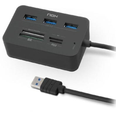 USB 3.0 Nox Reader One/ 3xUSB - NOX