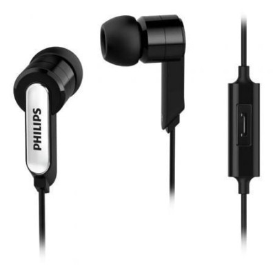 Auriculares Intrauditivos Philips SHE1405/10 com Micrófono e Jack 3.5