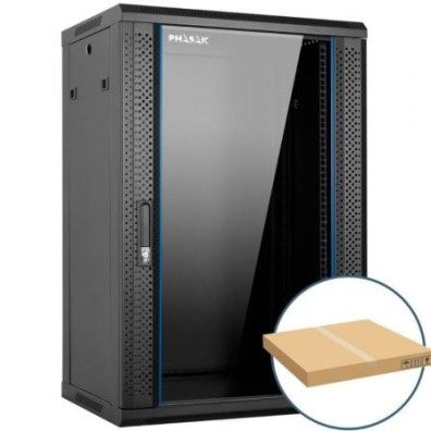 Armario Rack Mural Phasak PHO 2220D/ 19" Desmontado - Conectividade