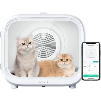 Secador automático Petkit Airsalon Max Pro Branco para cães e gatos - Controle de APP