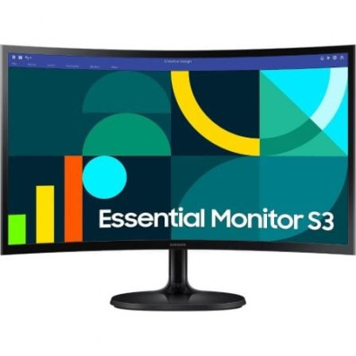 Monitor Profissional Curvo Samsung Essential S3 S36GD S24D364GAU 24" Full HD