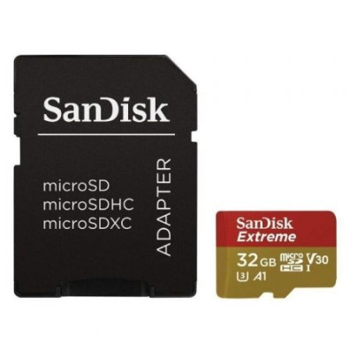 SanDisk Extreme 32GB microSD HC UHS-I com Adaptador - Classe 10