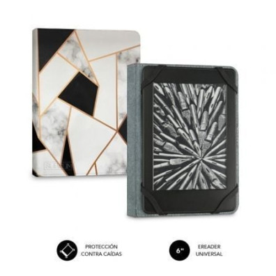 Funda para Livro Eletrônico SUBBLIM 6" Mármol Negro Clever Ebook Case