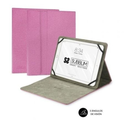 FUNDA TABLET CLEVER STAND HASTA 11\'\' ROSA SUBBLIM - Rosa