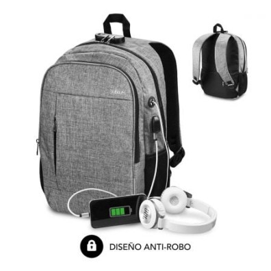 Mochila Subblim Urban Lock para Portátils até 16" com Porto USB e Antirrobo