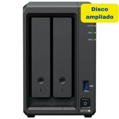 NAS Synology Diskstation DS725+ 2 Bahias 3.5"-2.5"/ 4GB DDR4/ 8TB
