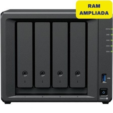 NAS Synology Diskstation DS925+ 4 Bahias 3.5"-2.5"/ 32GB DDR4