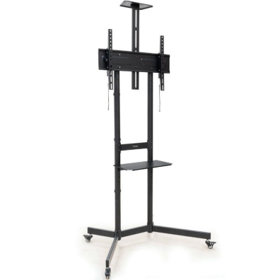 SOPORTE SUELO COM RUEDAS NEFERTITI 37\'\'-70\'\' NEGRO TOOQ