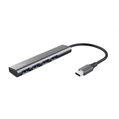 Hub USB Tipo-C Trust Halyx com 4xUSB
