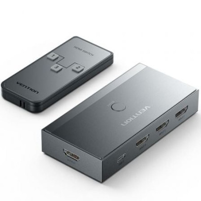Switch HDMI Vention 8K 2.1 - Comutador AKRH0 HDMI Hembra/3x HDMI Hembra