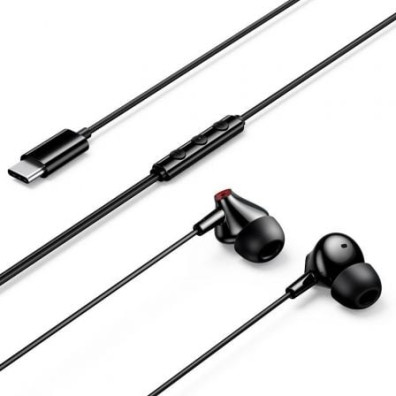Auriculares Intrauditivos Vention Echo Lite USB Tipo C com Micrófono