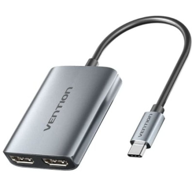 Cabo Conversor Vention ACZHB/ USB Tipo-C Macho - 2x HDMI Macho