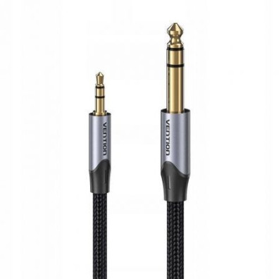 Cabo Estéreo Vention BAUHH/ Jack 3.5 Macho - Jack 6.3 Macho/ 2m