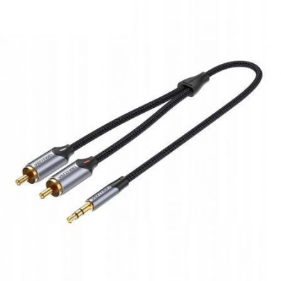 Cabo Estéreo Vention BCNBJ/ Jack 3.5 Macho - 2x RCA Macho/ 5m