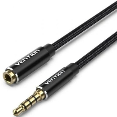 Cabo Estéreo Vention 3.5mm Macho a Hembra 50cm