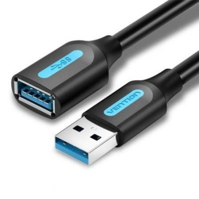 Cabo Alargador USB 3.0 Vention CBHBH/ USB Macho - USB Hembra/ 5Gbps/ 2m