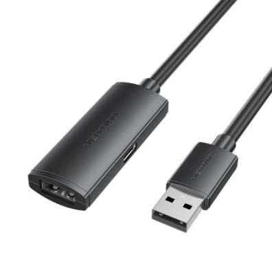 Cabo Alargador USB 2.0 Vention CBKBL 10m - USB Macho a USB Hembra 480Mbps
