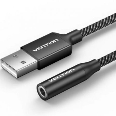 Conversor Vention Jack 3.5 Hembra USB Macho - 1m