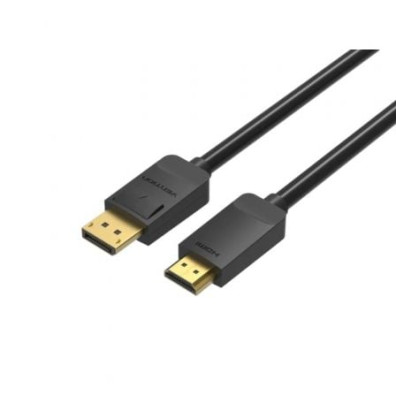 Vention HADBH Displayport Macho - HDMI Macho 2 metros Preto - Cabo - Preto