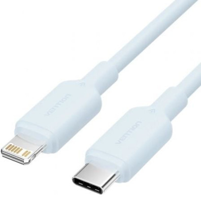 Cabo Vention LAKSH USB 2.0 Tipo-C Lightning - USB Tipo-C Macho a Lightning Macho 2m 27W 480Mbps