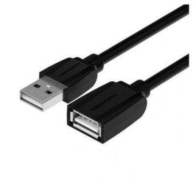 Cabo Alargador USB 2.0 Vention VAS-A44-B200 USB Macho a USB Hembra 480Mbps 2m