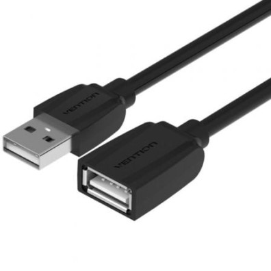 Cabo Alargador USB 2.0 Vention VAS-A44-B500 5m - USB Macho a Hembra
