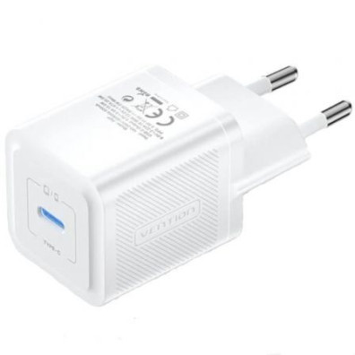 Carregador de Parede Vention GaN FEPW0-EU com 1xUSB Tipo-C