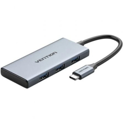 Docking USB Tipo-C Vention TOOHB/ 1xHDMI 4K/ 3xUSB/ 1xLector Cartão - Gris