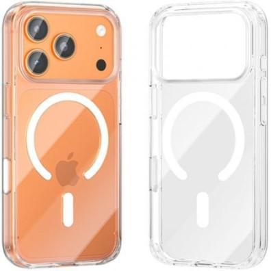 Base Dura com Magsafe Vention para iPhone 17 Pro Max - Proteção e Estilo - Transparente