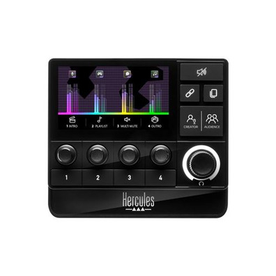 Controlador de áudio Hércules Stream 200 XLR Negro