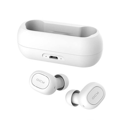 Fones de ouvido Bluetooth 5.0 QCY - QS1 Branco