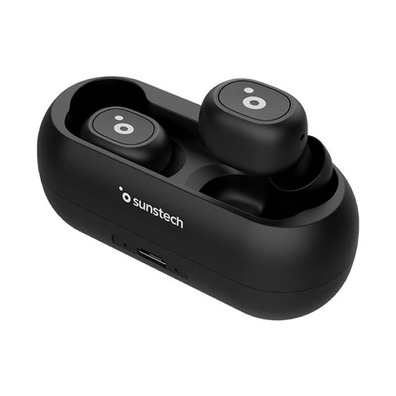 Auriculares Bluetooth Sunstech Wavepods Lite Black BT5.0 TWS