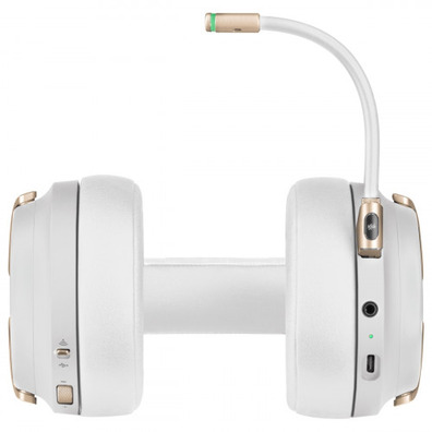 Auriculares Corsair Virtuoso RGB Branco / Ouro