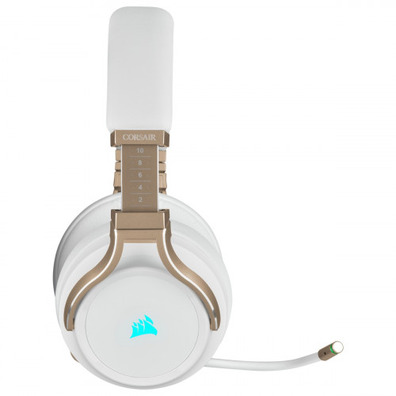 Auriculares Corsair Virtuoso RGB Branco / Ouro