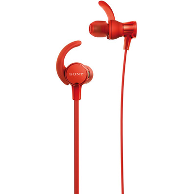 Auriculares Deportivo Sony MDR-XB510ASR con Micrófono Rojos