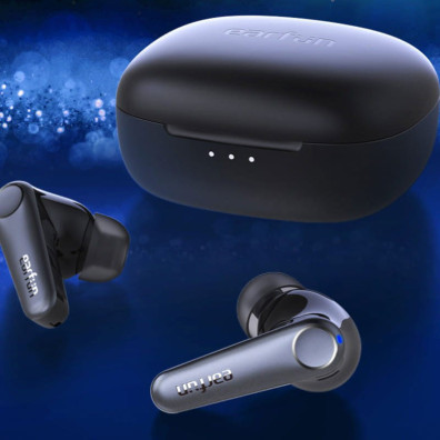 Auriculares Earfun Air Pro 3 ANC (Carga sem fios) Preto
