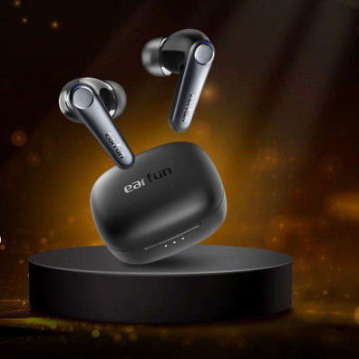 Auriculares Earfun Air Pro 3 ANC (Carga sem fios) Preto