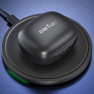 Auriculares Earfun Air Pro 3 ANC (Carga sem fios) Preto