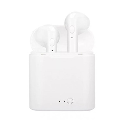 Fones de ouvido Estéreo Bluetooth i7S TWS Branco