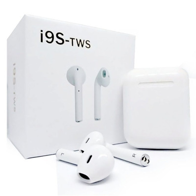 Fones de ouvido Estéreo Bluetooth i9S TWS Branco