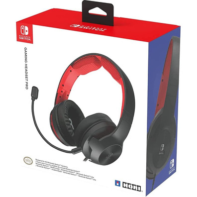 Auriculares Gaming Hori Pro Black / Red