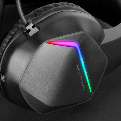 Auriculares Gaming Mars Gaming MH122 Preto - Multimédia