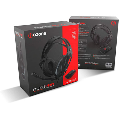 Auriculares Gaming Ozônio Nuke Pro Negro PC/Xbox/PS4 / Switch