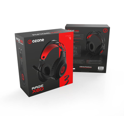 Auriculares Gaming Ozônio Rage X60 7,1 Negro Virtual