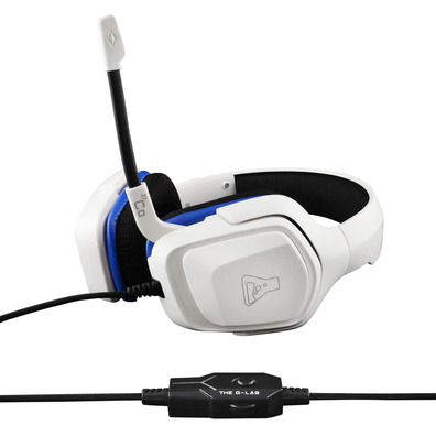 Auriculares Gaming O G-Lab Cobalt Blanco Multiplataforma