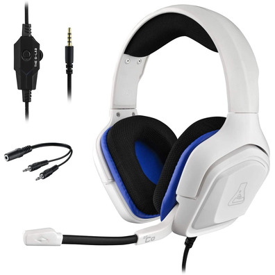 Auriculares Gaming O G-Lab Cobalt Blanco Multiplataforma