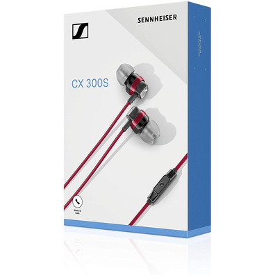 Fones de ouvido in-Ear Sennheiser CX 300s Vermelho