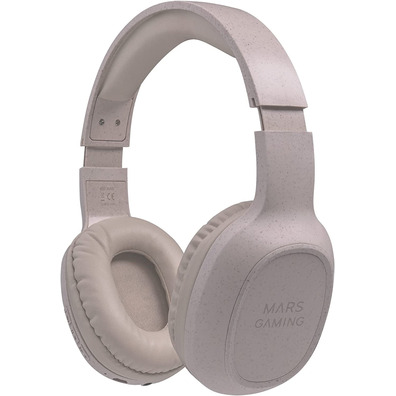 Auriculares Inalámbricos Mars Gaming MHW-ECO Bluetooth / Jack 3,5mm Gris