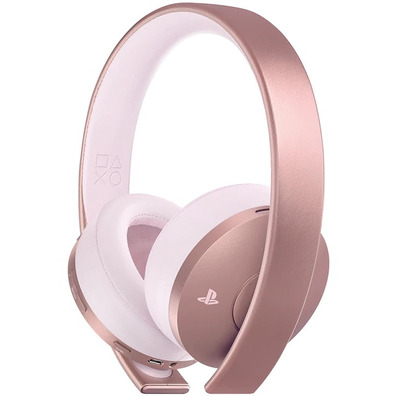 Fone de ouvido sem Fio Sony 7.1 Rose Gold PS4/PC/Mac